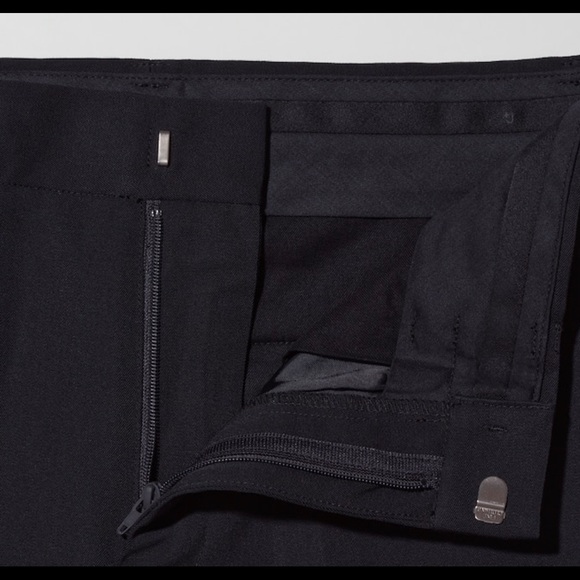 UNIQLO WOMEN +J WOOL SLIM PANTS BLACK - Picture 4 of 6